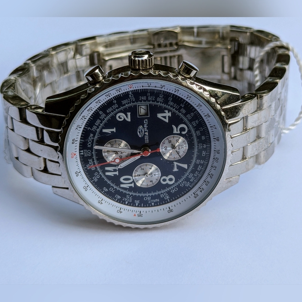 Seapro Watch Men's Stainless Steel Chronograph Blue Watch 2AK131103